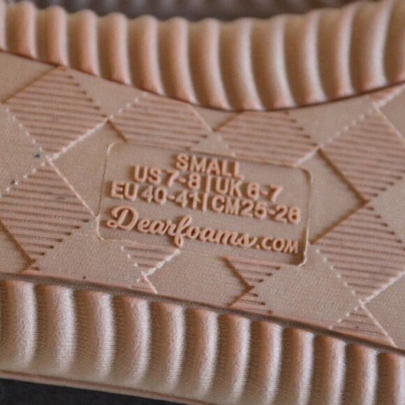 Dearfoams Mens Brown Corduroy Slippers Size 7-8 US NWOT - Picture 5 of 5